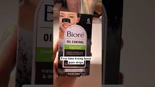 Have you tried Biore Pore strips before porestrips oilcontrol skincare [upl. by Viviane]