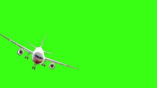 Green Screen Airplane Real Motion  Aircraft [upl. by Aelat]