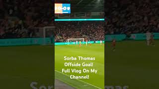 Sorba Thomas Offside Goal VS Turkey Wales cymru goal Offside limbs football nationsleague [upl. by Hibben]