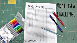 Dailysew Challenge  Quilt Planner Printable [upl. by Naimed49]