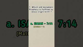 Prophecy fulfilled Bible quiz life of Jesus book of Matthew shorts [upl. by Sibbie]