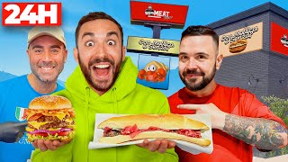 MANGIO SOLO nei FAST FOOD degli YOUTUBERS per 24H [upl. by Erolyat]