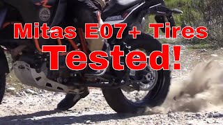 Mitas E07 Tire Review  e07 Plus  Adventure Motorcycle Dual Sport Tire [upl. by Smalley]