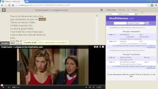 Watching YouTube synchronized texts in Readlang [upl. by Wattenberg]