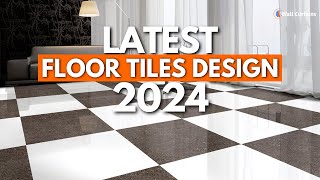 Latest Floor Tiles Design 2024  Ceramic Floor Tiles Colours  Interior Design Flooring Ideas [upl. by Uhej]