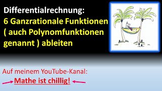 Differentialrechnung 6 Ganzrationale Funktionen auch Polynomfunktionen genannt ableiten [upl. by Jackie]