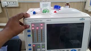 dialysis fresenius medical care 4008 s me ham bibag ki setting kaise karte hai pura dekhiye [upl. by Daphna]