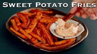 Mayo Roasted Sweet Potato Fries [upl. by Noslen]