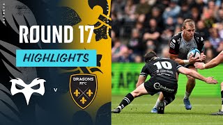 Ospreys v Dragons RFC  Instant Highlights  Round 17  URC 202324 [upl. by Aivila]