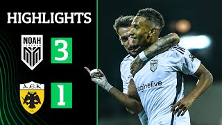 Noah 31 AEK Athens UEFA Conference League 3rd Qualifying Round 1st Leg  Highlights [upl. by Ursi745]