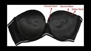 Plusexy Womens Push Up Strapless Bra Thick Padded Underwire Convertible Multiway Bras [upl. by Eelibuj632]