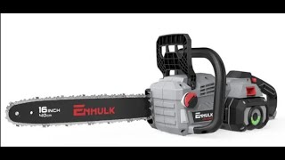 The Gadgeteer review of the ENHULK 58V 16quot Brushless Chainsaw with 788 fts Max Chain Speed [upl. by Araid584]