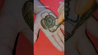 Beautiful shaded arabic mehndi design front hand mehndi ka design shorts uhmehandi [upl. by Yehudi]