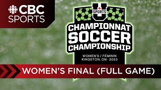 U Sports womens soccer national championship gold medal game UBC vs Trinity Western University [upl. by Chaille563]