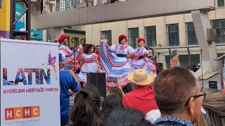 Toronto YongeDundas Square Latin American Fall Festival 2024 🇨🇦 [upl. by Argus]