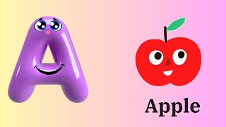 Phonics Song with TWO Words  A For Apple  ABC Alphabet Songs with Sounds for Children [upl. by Trinetta]