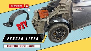 How to Install Fender Liner in Car Hyundai Eon🚗🔧 [upl. by Hinkel]