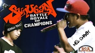 R2A SUNUGAN BATTLE ROYALE Mel Christ vs Gerald Bato vs LiL Ron [upl. by Ycnuahc409]