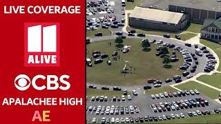 WXIA and CBS coverages of the Apalachee High School shooting in Georgia [upl. by Aeslehs479]