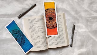 How to Draw MANDALA ART for Beginner  Mandala Bookmark  Mandala Drawing [upl. by Yecart541]