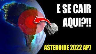 SIMULAÇÃO DE IMPACTO NO BRASIL DO ASTEROIDE 2022 AP7 DE 15 KM COLIDINDO COM A TERRA [upl. by Deacon]