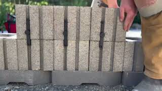 How to build a modern retaining wall using Belgard’s Melville Tandem modular blocks [upl. by Ariaec]