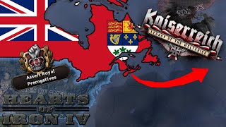 Restoring the UK as Canada in Kaiserreich  Hearts of Iron IV [upl. by Sidnal143]