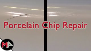 Repairing a Chip in a Porcelain Sink [upl. by Layney817]