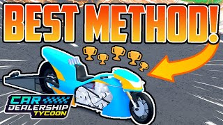 BEST TROPHY GRINDING METHOD New Glitch  SEASON 9 Car Dealership Tycoon [upl. by Mailliwnhoj]