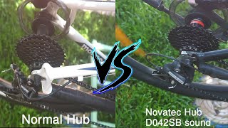 Novatec hub D042SB VS Normal hub [upl. by Elraet]