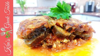 Greek Eggplant and Feta Cheese Bake  Melitzanes Sto Fourno [upl. by Stan]