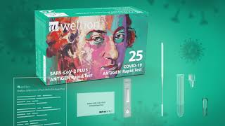 Wellion SARSCoV2 PLUS ANTIGEN Rapid Test Anterior Nasal swab  Schnelltest NasenvorhofAbstrich [upl. by Gudrin394]