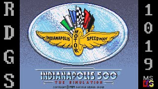 Random DOS Game Show 1019 Indianapolis 500 The Simulation 1989 [upl. by Devonna]