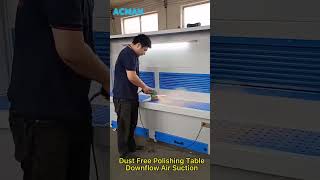 Dust Free Polishing Table Downflow Air Suction Sanding Table with Dust Collection [upl. by Livesay]