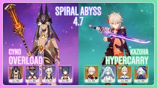 C2 Cyno Overload amp C6 Kazuha Hypercarry  Spiral Abyss 47  Genshin Impact [upl. by Peria]