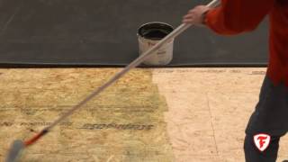 Application of Bonding Adhesive BA 2012 on Firestone RubberGard EPDM [upl. by Annasor]