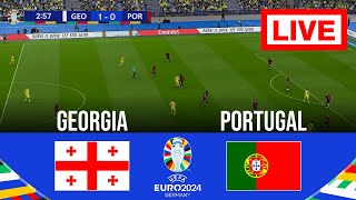 🔴LIVE  Georgia vs Portugal  UEFA Euro Cup 2024  Match Live Today  Full Match Streaming [upl. by Nylaroc]