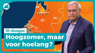 Weerbericht 10daagse hoe lang blijft het hoogzomer [upl. by Nalahs]