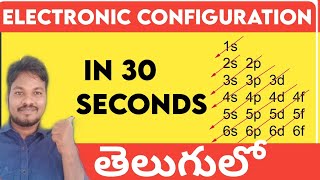 electronic configuration of all elements in telugu  electronic configuration class 9 [upl. by Svend102]