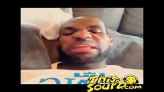 Lebron James First Instagram Video  Champion 2 times Stink Dont It UHHHHHH [upl. by Malia]