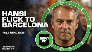 Hansi Flick to manage BARCELONA 👀 How will he address Lewandowski FULL REACTION  ESPN FC [upl. by Rosol524]