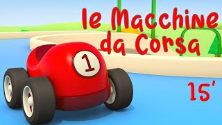 Macchinine da Corsa Grandi veicoli da Lavoro  stampi scivoli e corse Compilation cartoni bambini [upl. by Aidaas]