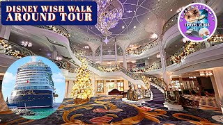 DISNEY WISH Cruiseship Walk Around Tour ⚓︎ [upl. by Niletac531]