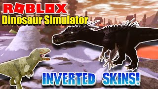 Roblox Dinosaur Simulator  INVERTED Skins amp Old Maps [upl. by Ahsikahs]