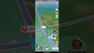 Zygarde Cell bug in pokemon Go funny looking at the end of a Route like [upl. by Gunn68]