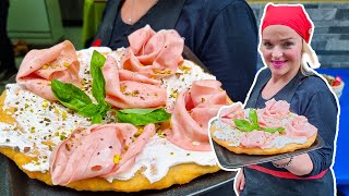 This Female Pizza Chef makes the BEST FRIED PIZZA in Naples [upl. by Isleana771]