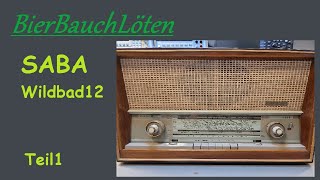 Röhrenradio Reparatur SABA Wildbad 12 Teil1 [upl. by Ancier]