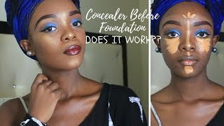 Concealer Before Foundation  Beauty Hack  Does It Work [upl. by Luba]