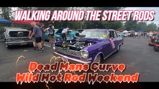 2024 Dead Mans Curve Wild Hot Rod Weekend Walking Around the Street Rods Video 13 [upl. by Atinauq8]