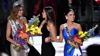 Miss Universo le entrega la corona a Colombia por error [upl. by Eimarej]